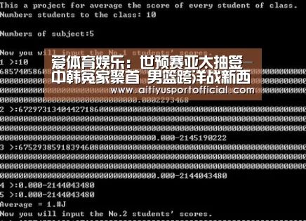 爱体育娱乐:世预赛亚太抽签-中韩冤家聚首 男篮跨洋战新西兰(图2) 爱体育官方